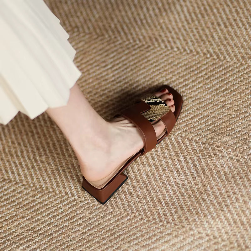 Kahula Square Toe Summer Flats