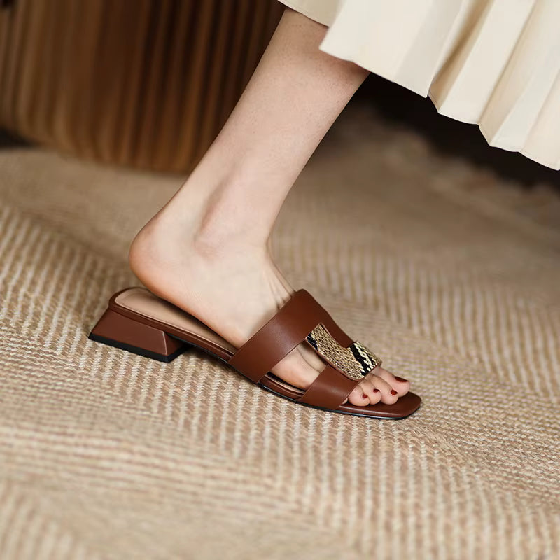 Kahula Square Toe Summer Flats
