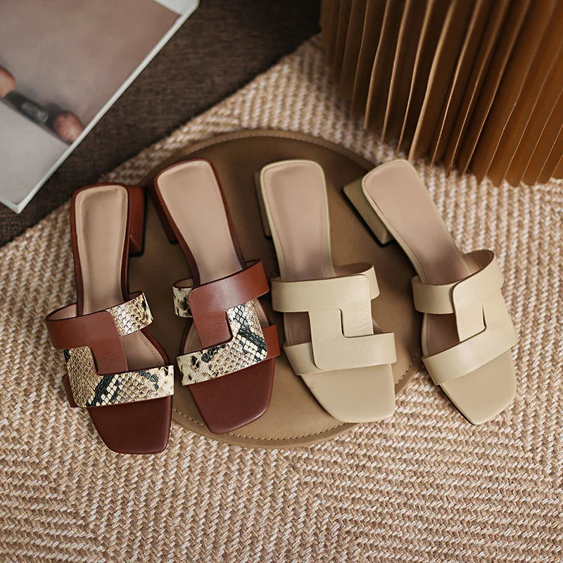 Kahula Square Toe Summer Flats