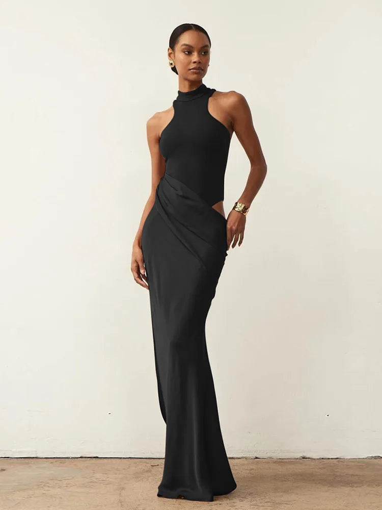 Sculpted Allure Cutout Maxi Dress