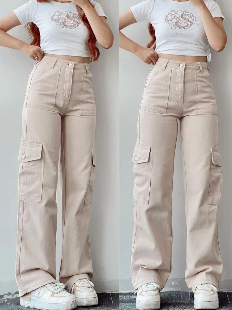 Talia Wide-Leg Cargo Pants