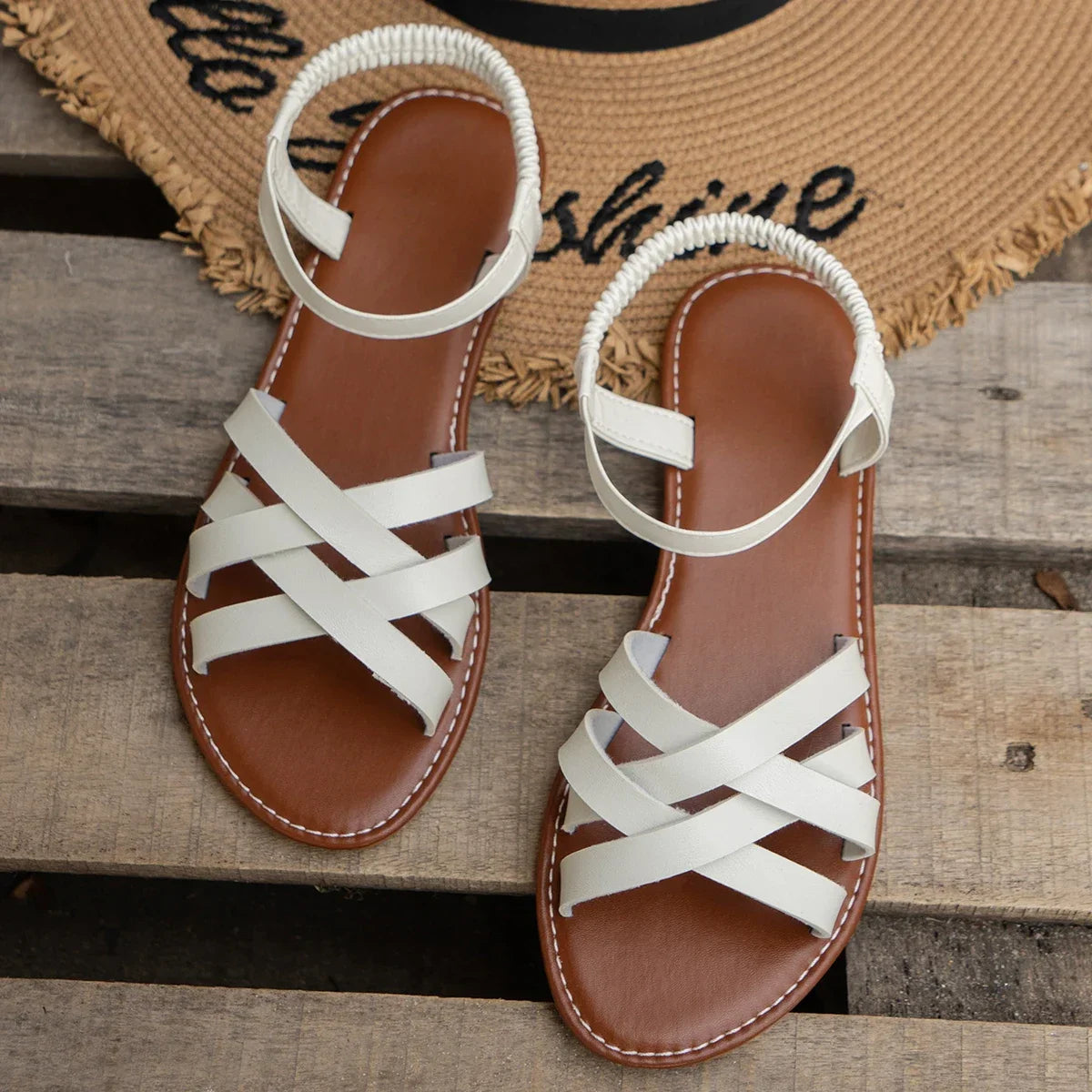 TerraWeave™ Cross-Strap Sandals