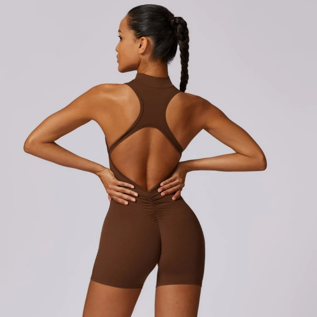 MotionFlex Sleeveless Fitness Romper
