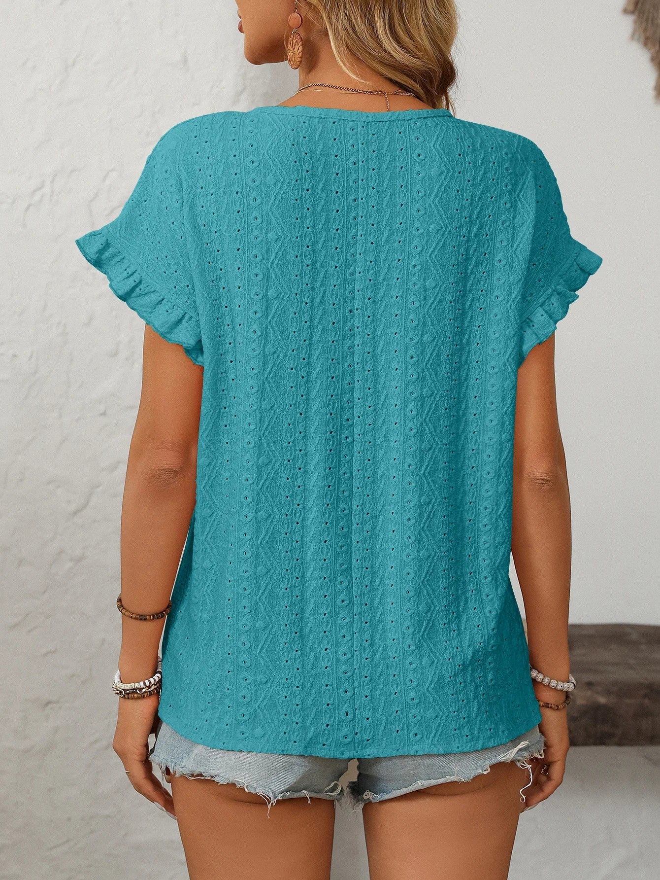 Lace Ruffle Tee
