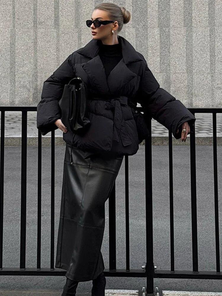 Zofia Belted Puffer Jacket