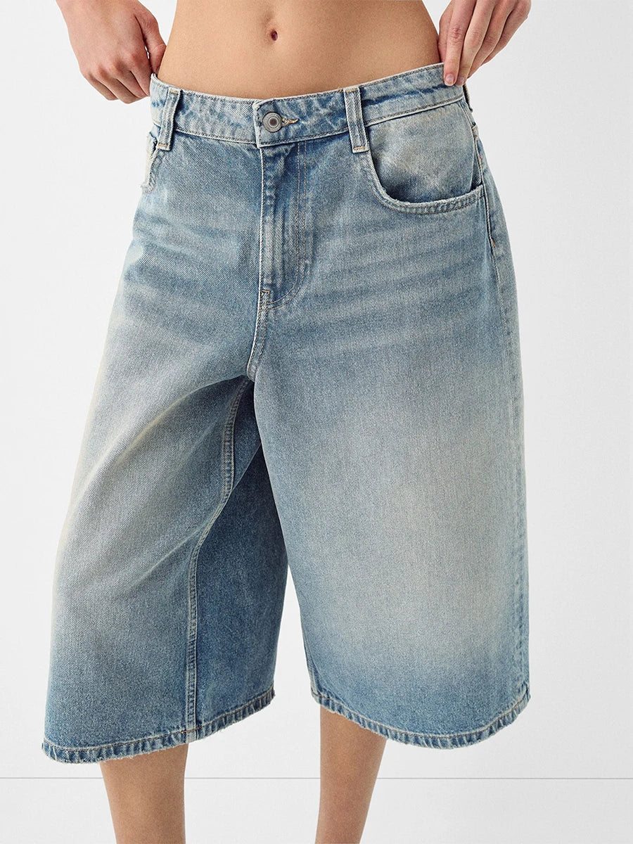 Cali Vintage Denim Bermuda Shorts