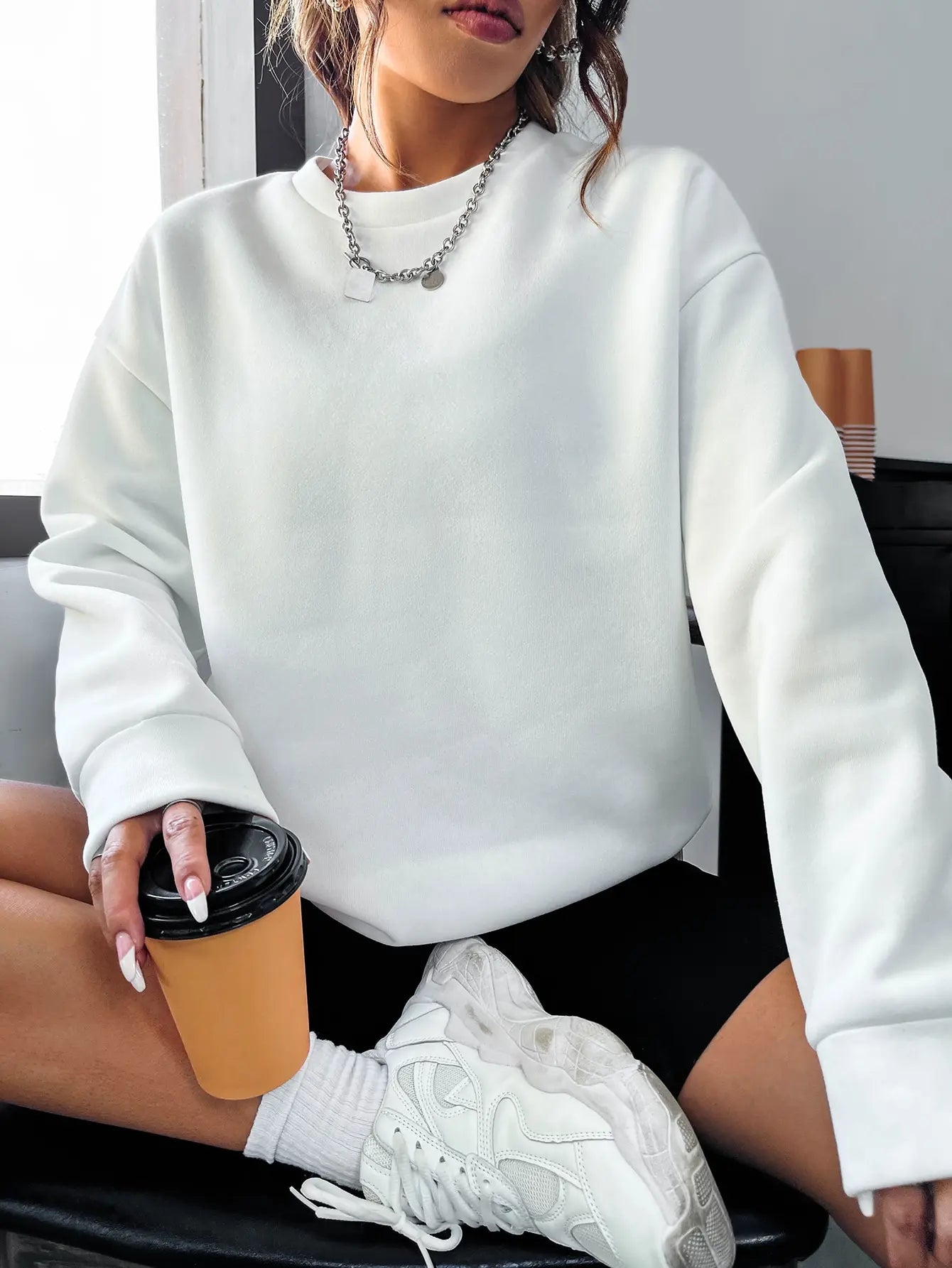 Color Pop Lettering Sweater
