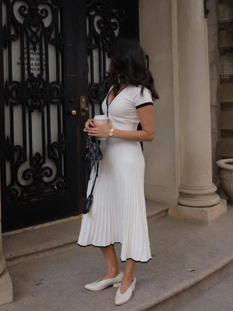 Effie Elegant Two-Piece Knitted Set