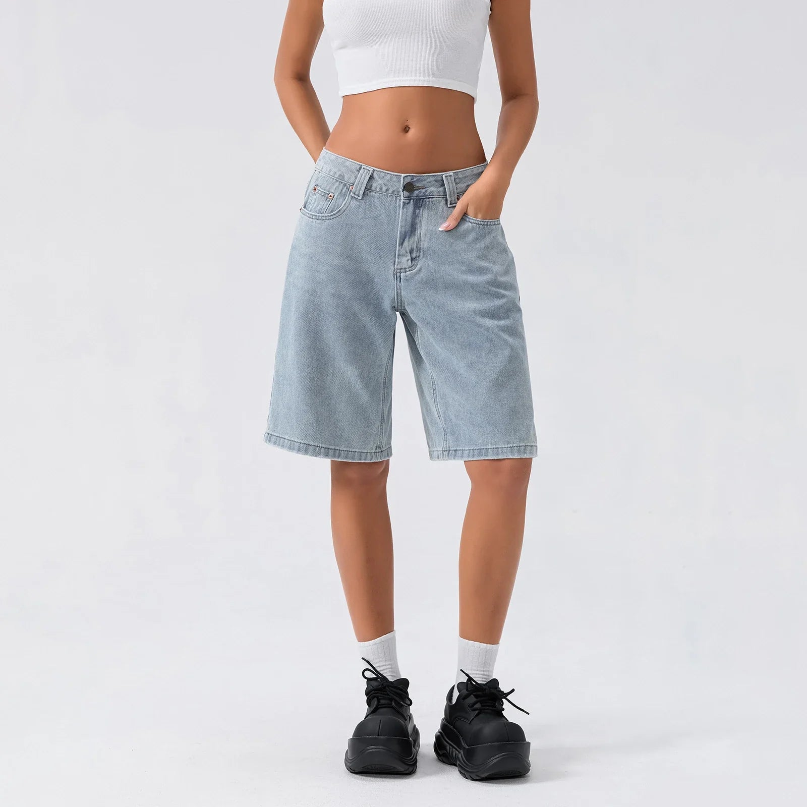 UrbanEase Denim Bermuda Shorts