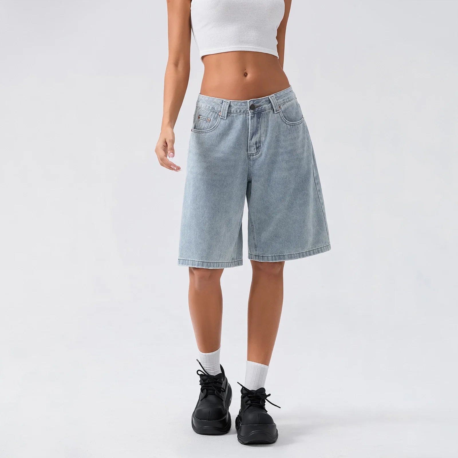 UrbanEase Denim Bermuda Shorts