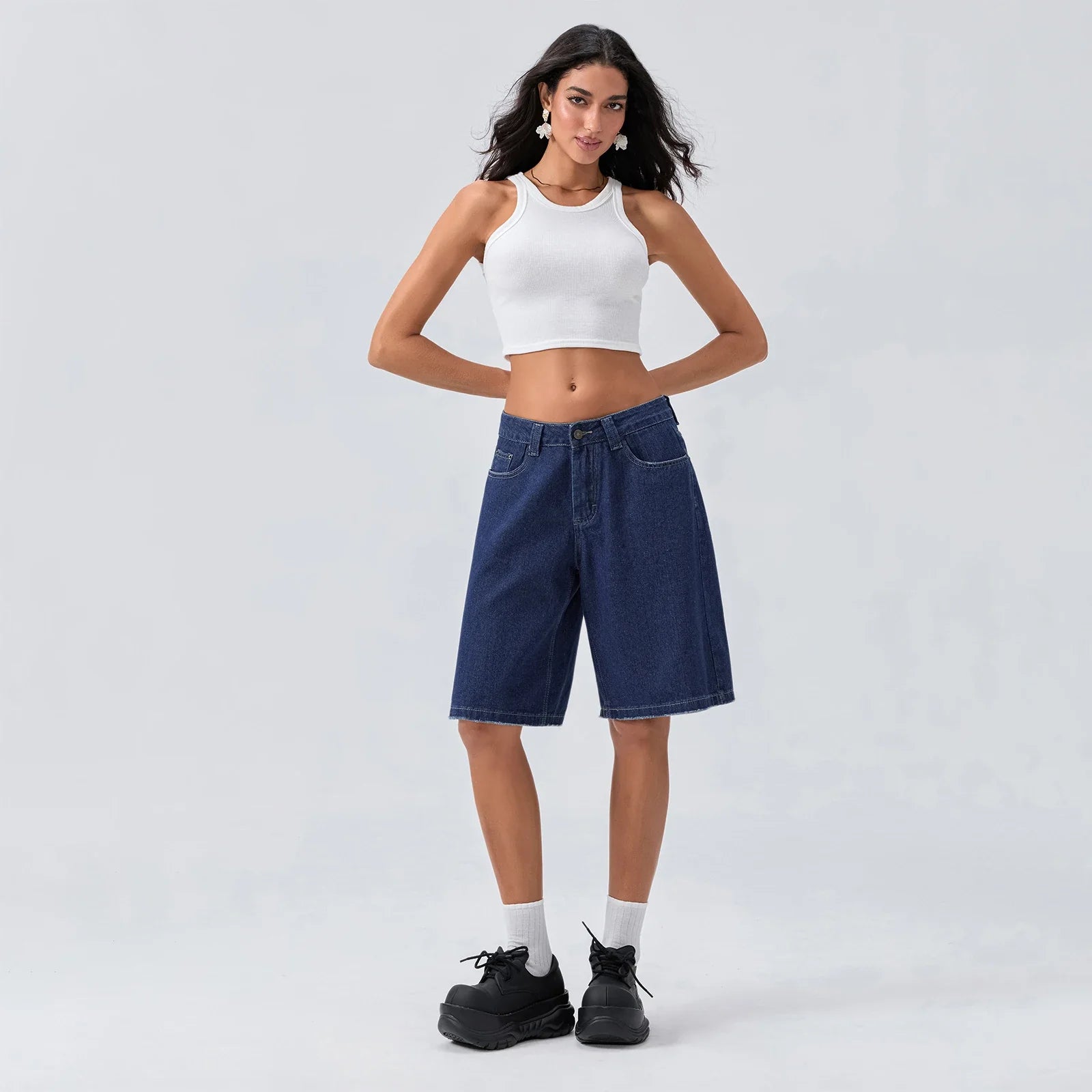 UrbanEase Denim Bermuda Shorts
