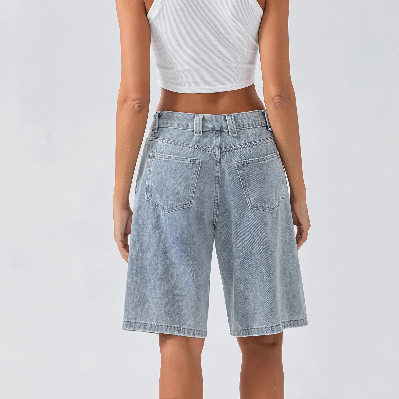 UrbanEase Denim Bermuda Shorts