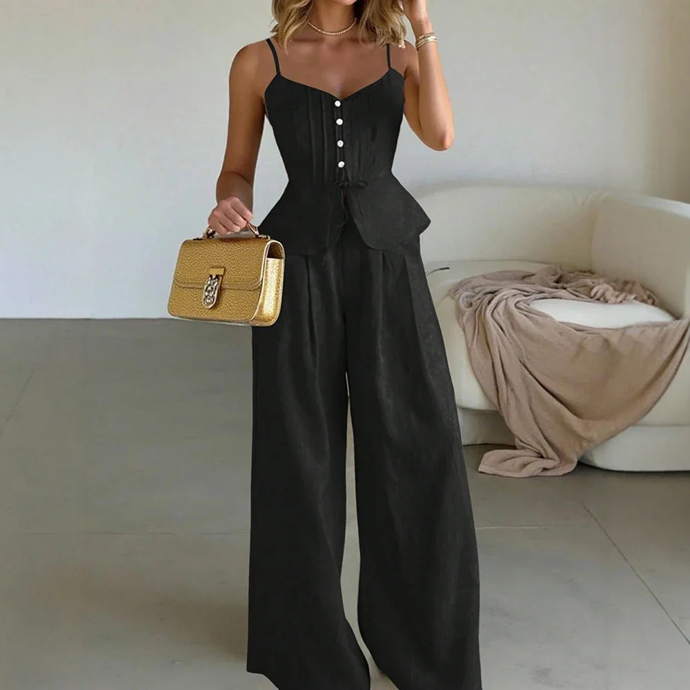 Catelyn Sky Breeze Wide-Leg Jumpsuit