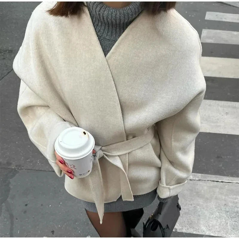 Serena Wrap Wool Coat