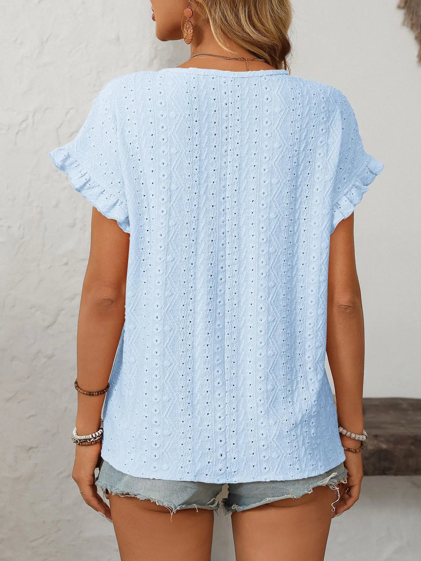 Lace Ruffle Tee