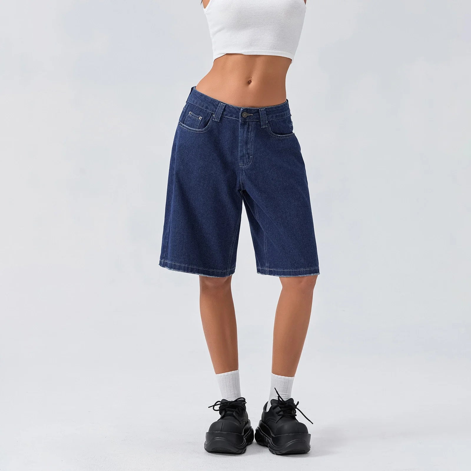UrbanEase Denim Bermuda Shorts
