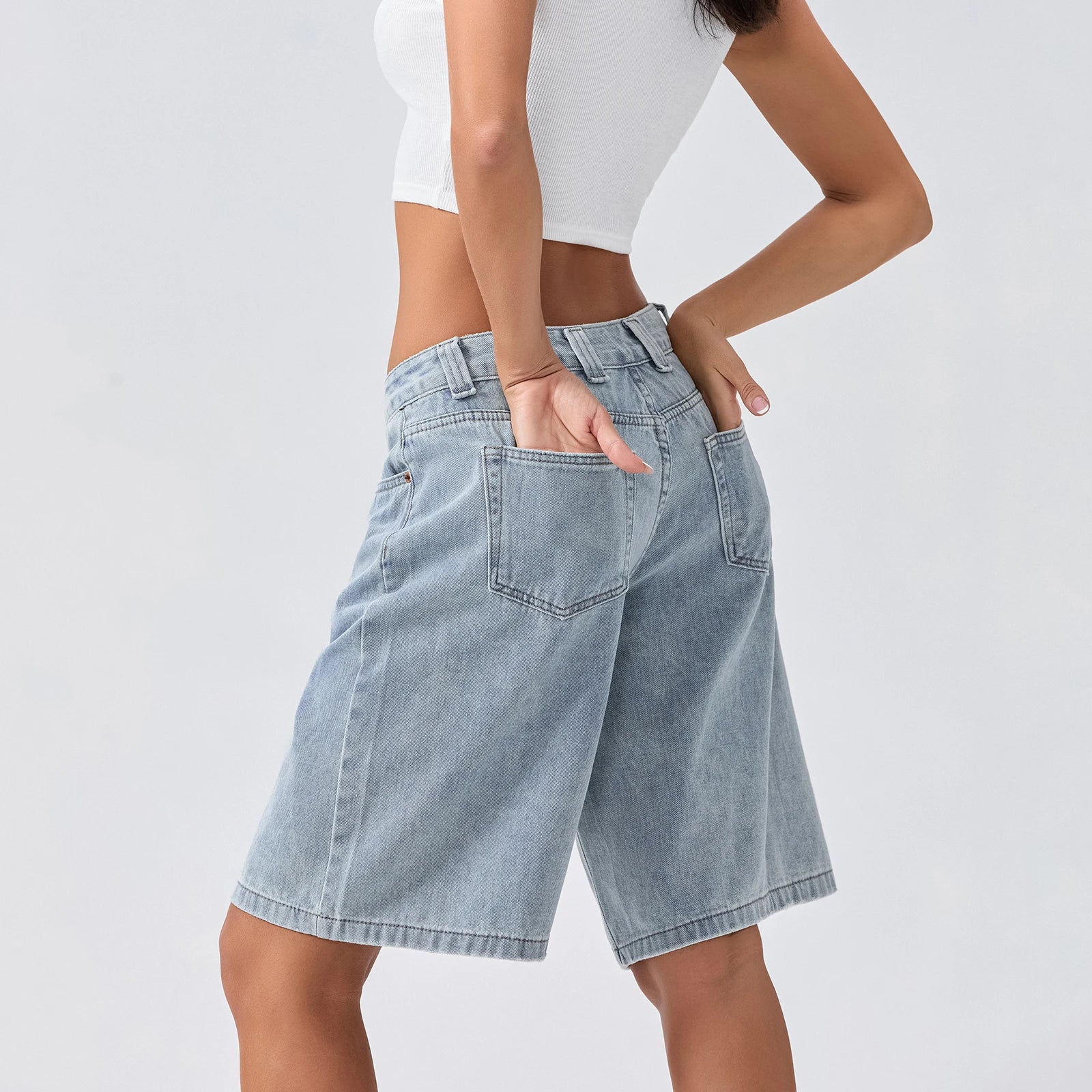 UrbanEase Denim Bermuda Shorts