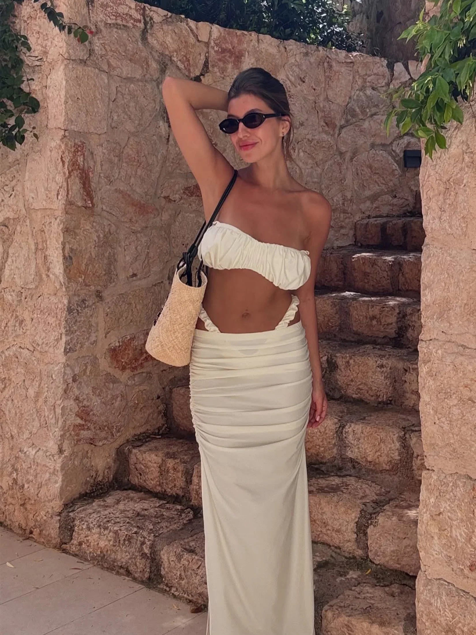 Santorini Sunset 3-Piece Skirt Set
