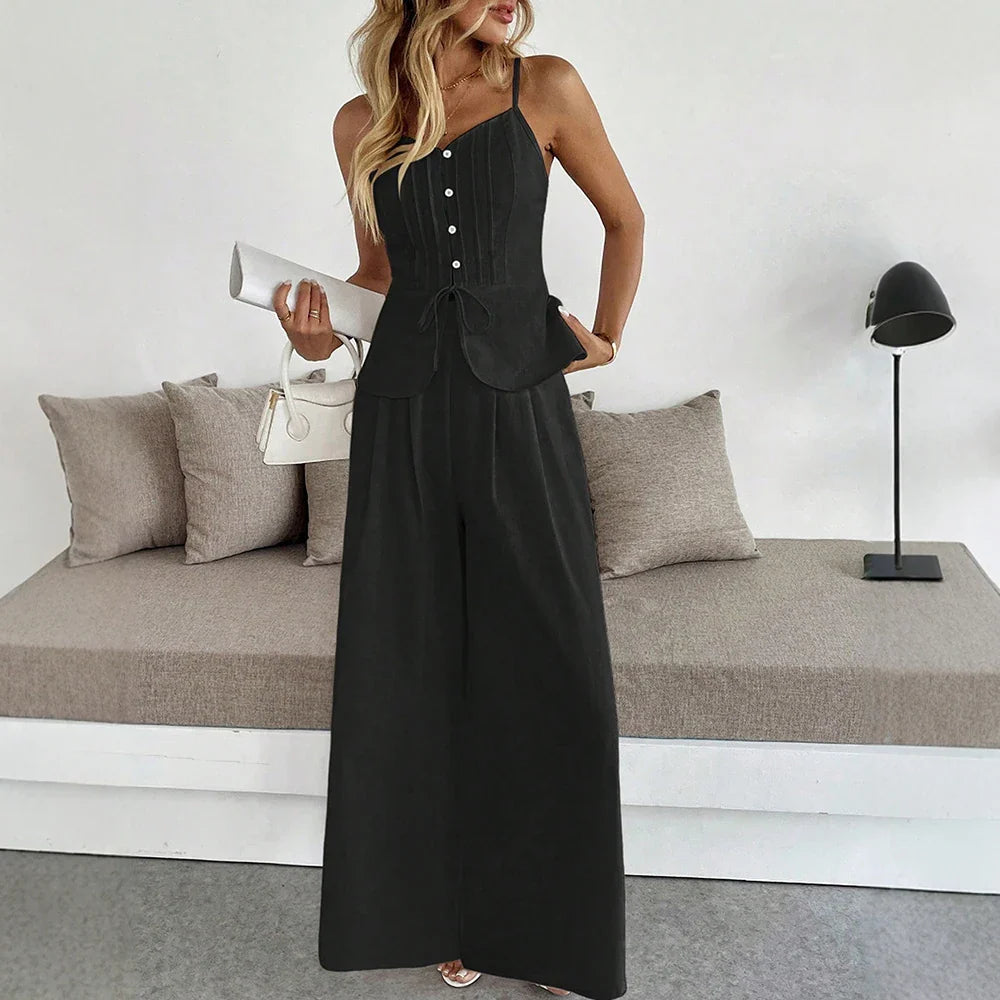 Catelyn Sky Breeze Wide-Leg Jumpsuit