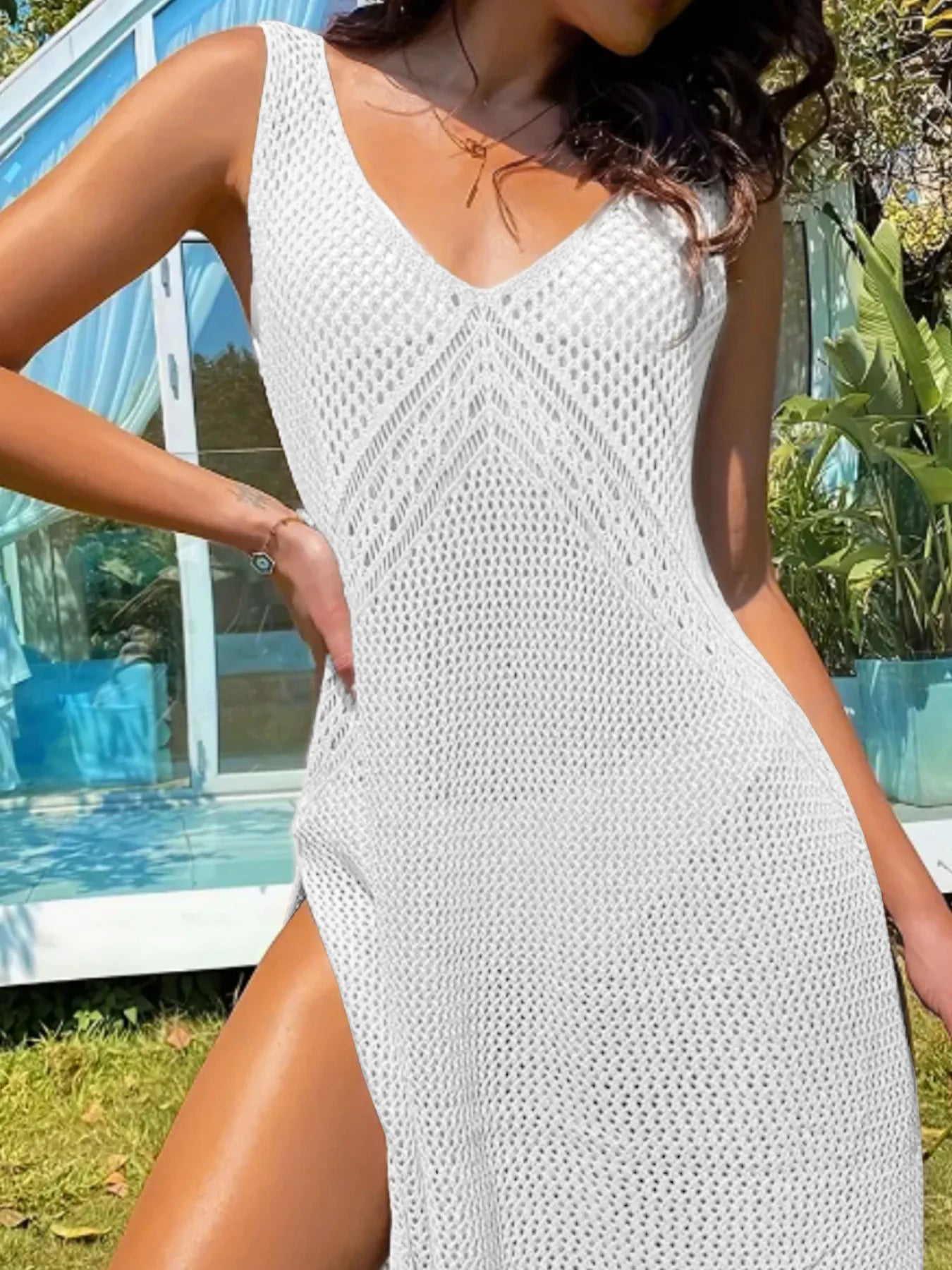 Lili Crochet Beach Cover-Up Dress