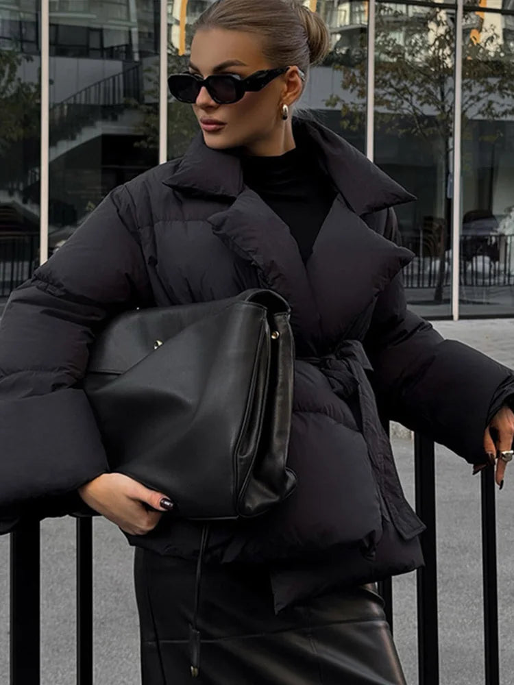 Zofia Belted Puffer Jacket