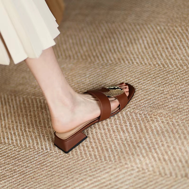 Kahula Square Toe Summer Flats