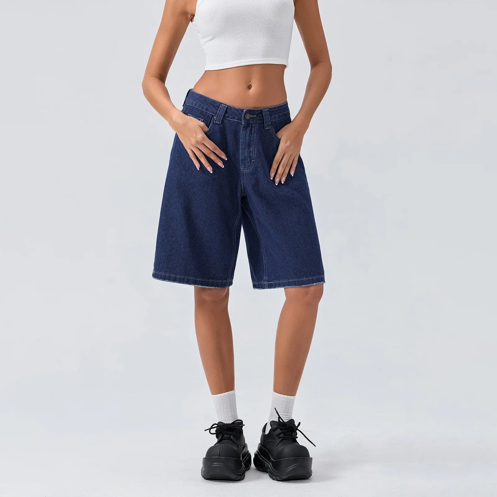 UrbanEase Denim Bermuda Shorts