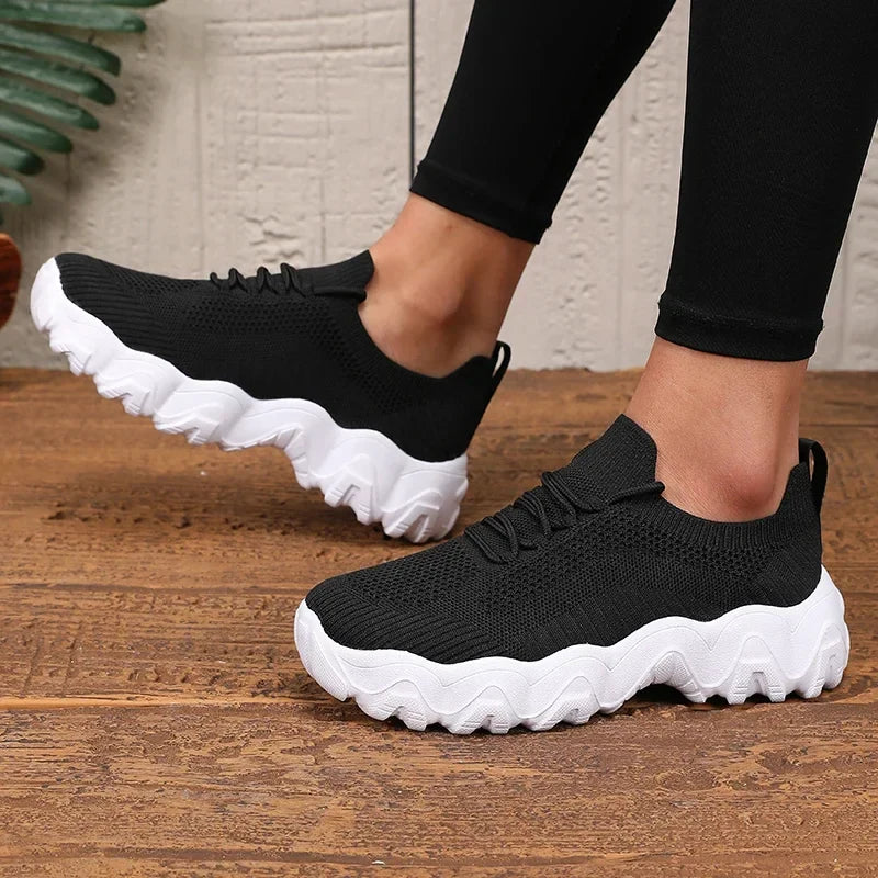 ShadowStride™ Chunky Knit Sneakers