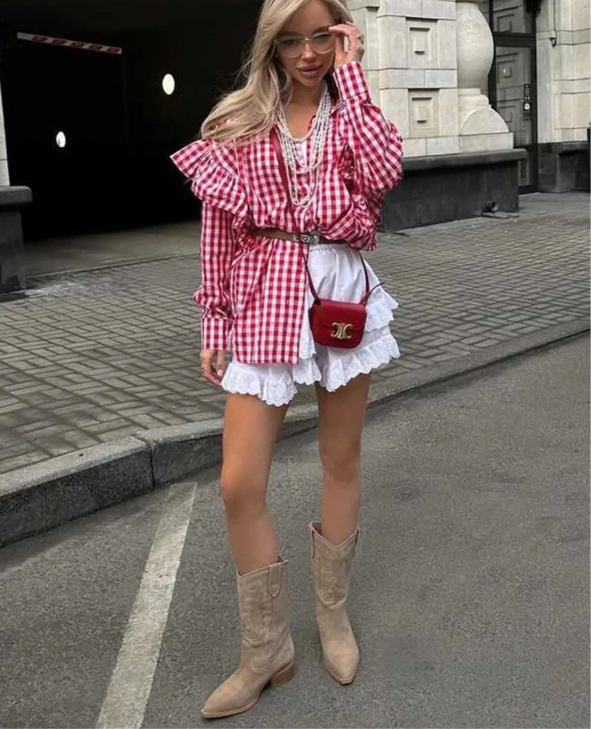 Elouise Gingham Oversized Shirt