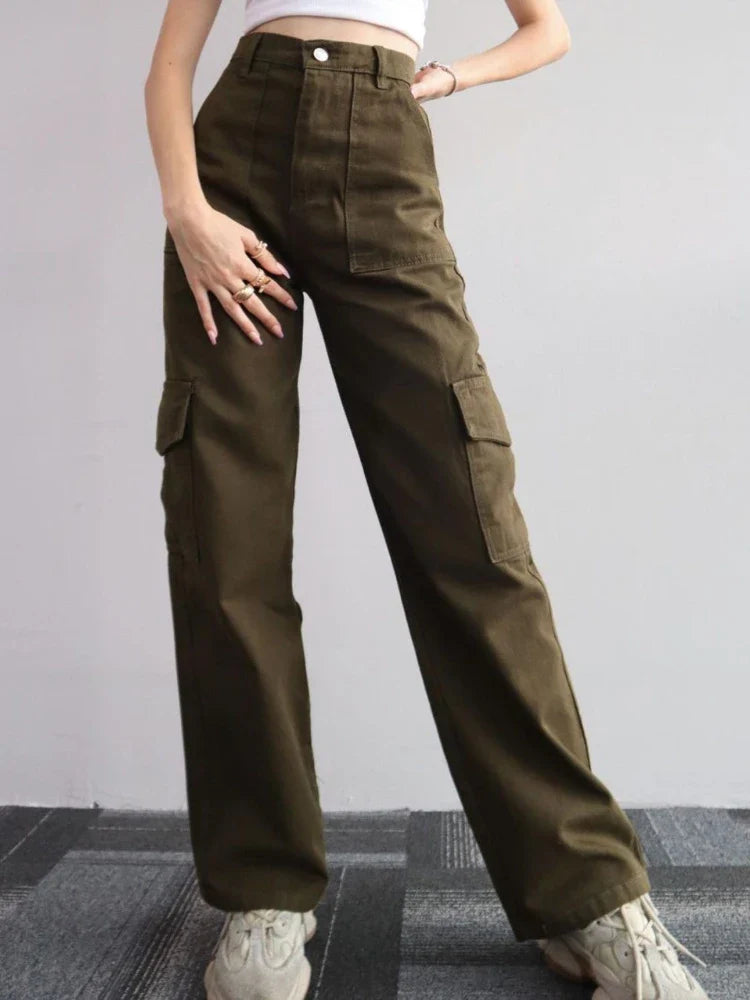 Talia Wide-Leg Cargo Pants