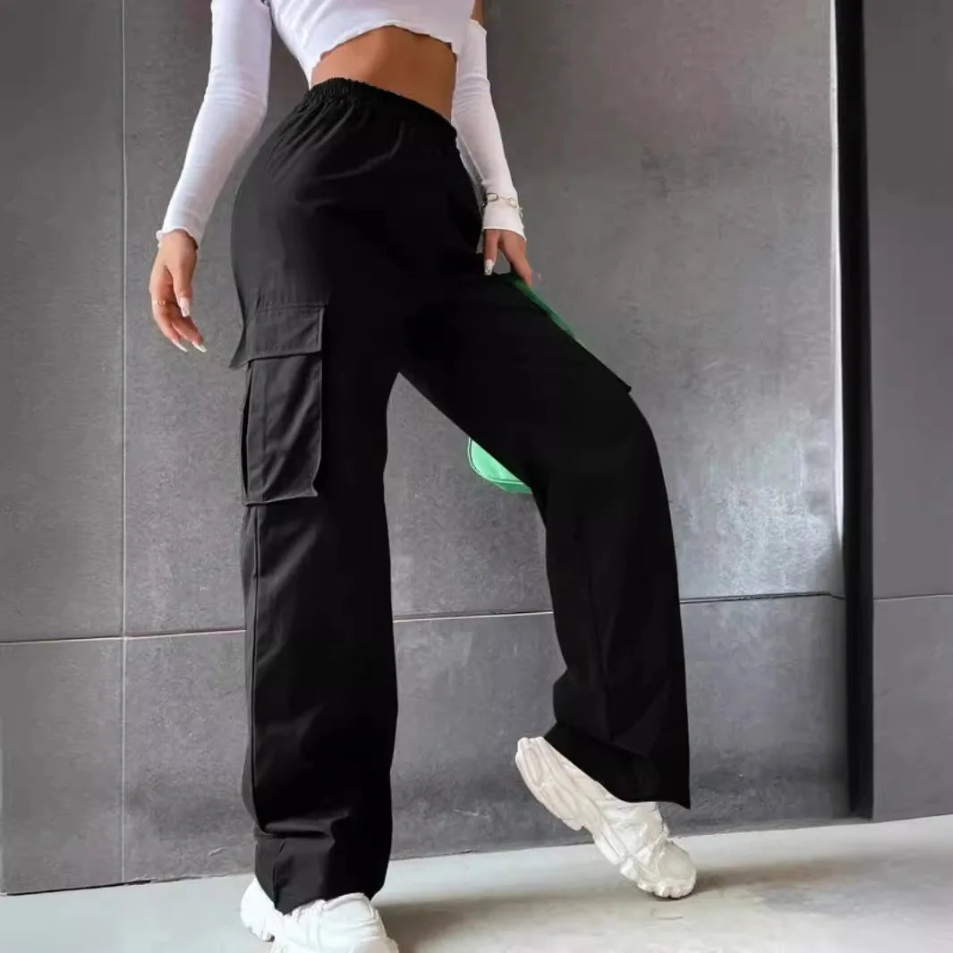 Kristin High-Waist Cargo Pants