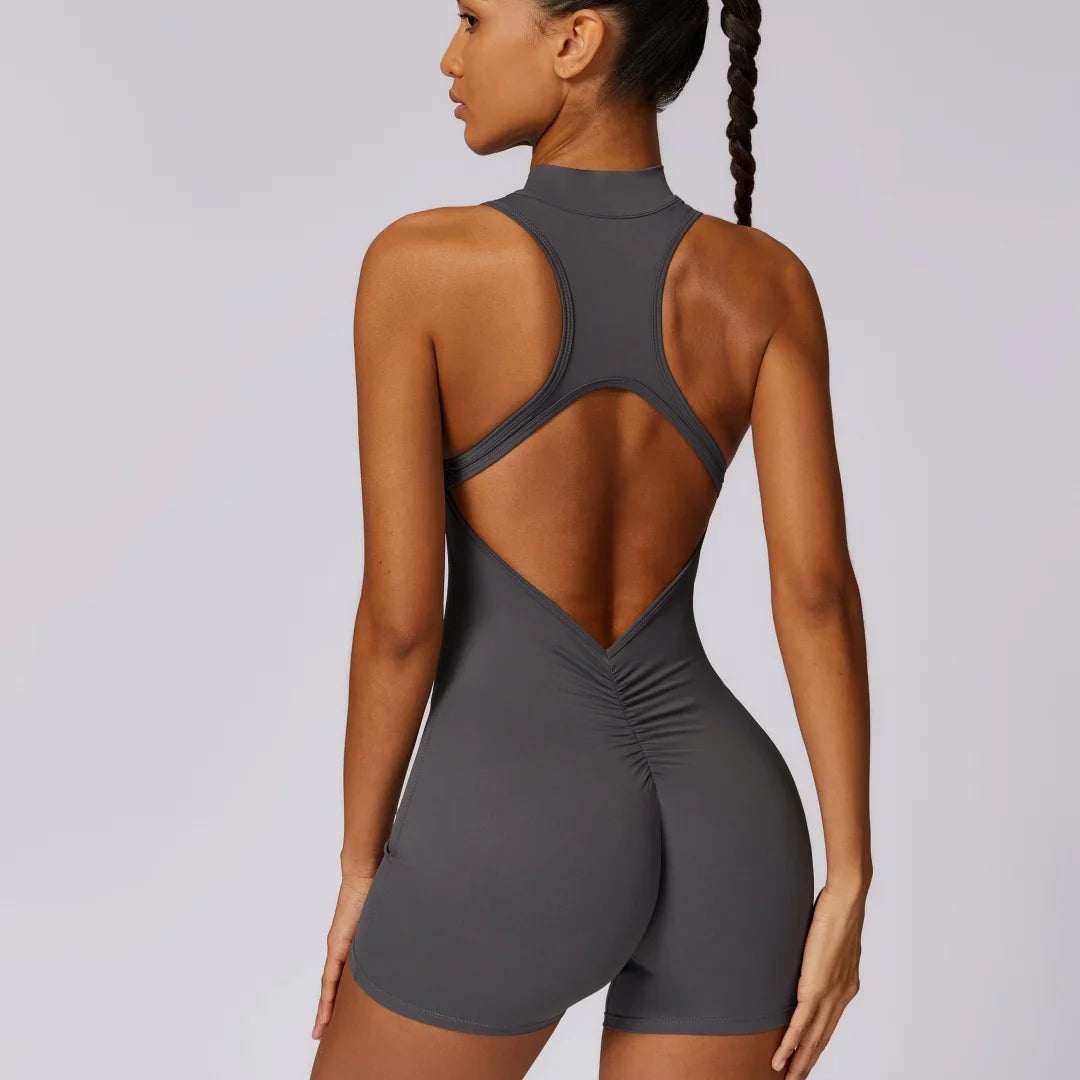MotionFlex Sleeveless Fitness Romper