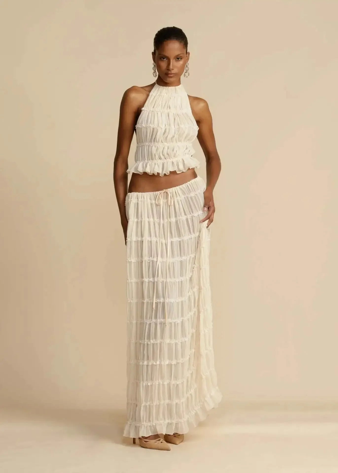 Yren Two-Piece Sheer Set