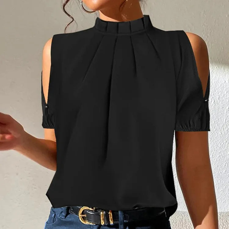 Rhonda High Neck Blouse