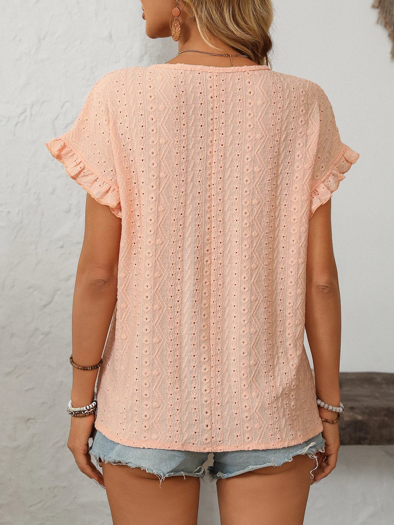 Lace Ruffle Tee