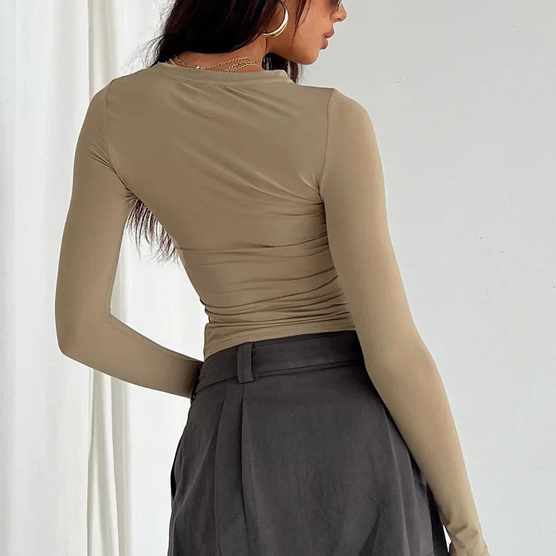 Demi Long Sleeve Bodycon Top