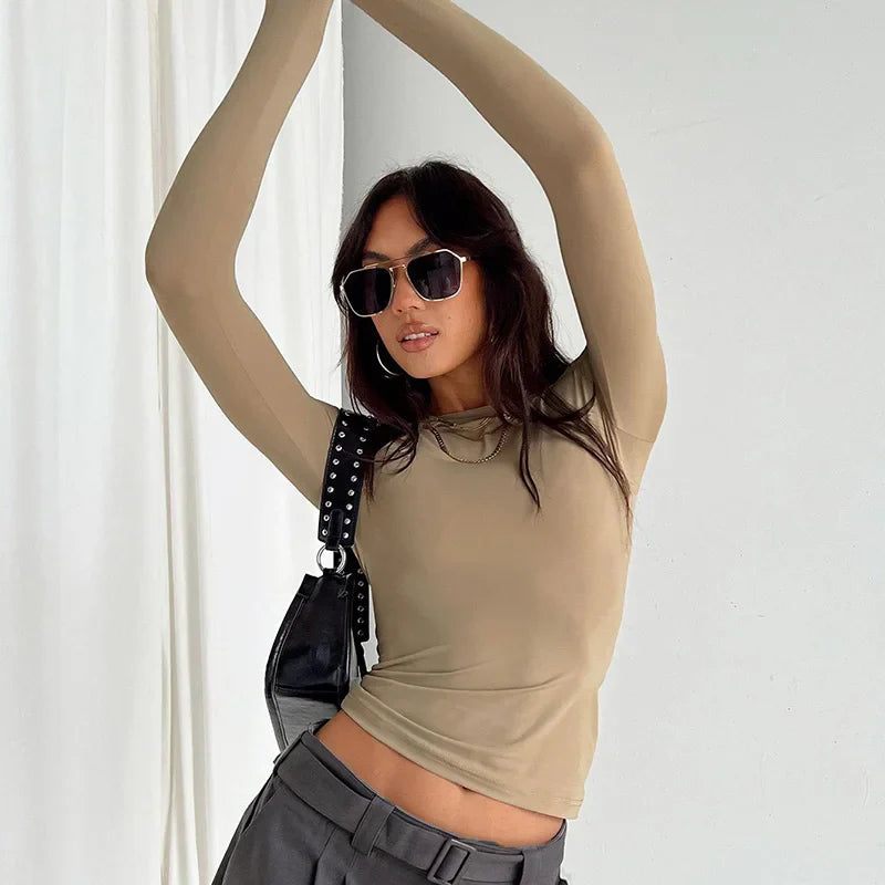 Demi Long Sleeve Bodycon Top