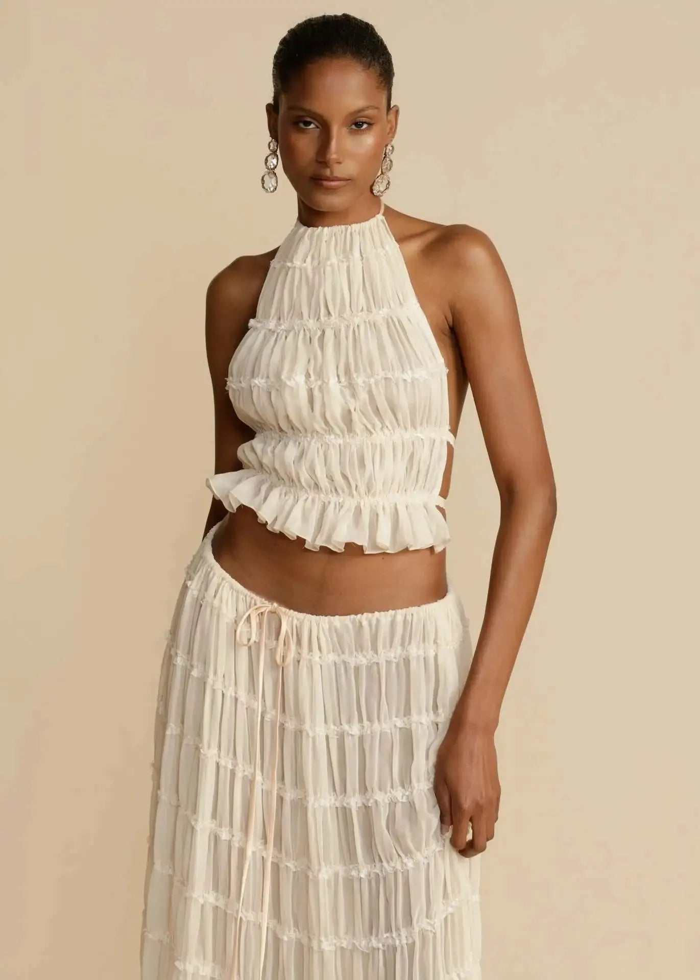 Yren Two-Piece Sheer Set