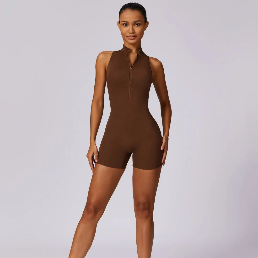 MotionFlex Sleeveless Fitness Romper