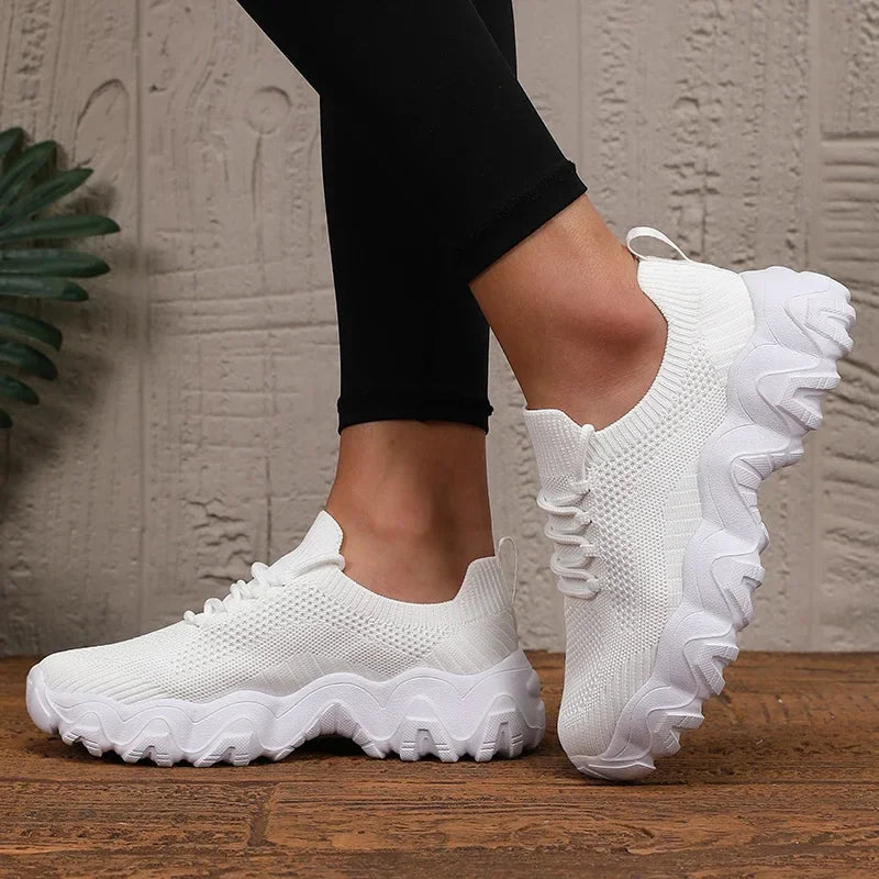 ShadowStride™ Chunky Knit Sneakers