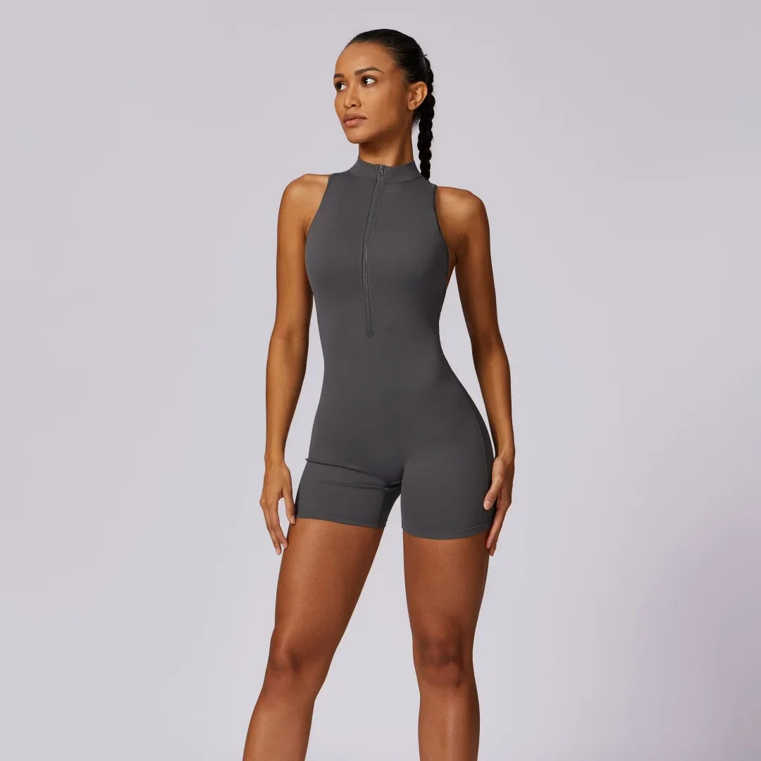 MotionFlex Sleeveless Fitness Romper