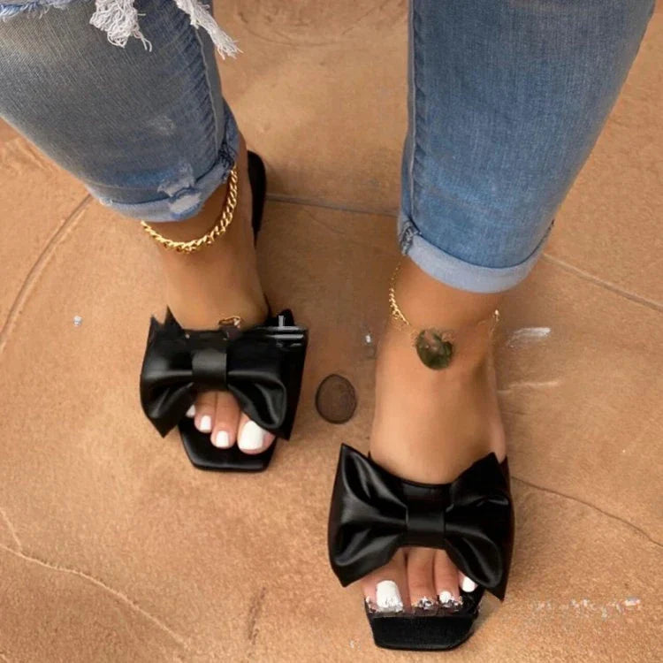 BelleBow™ Slide Sandals