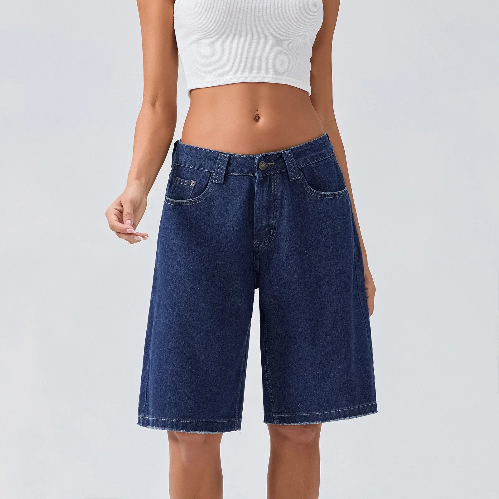UrbanEase Denim Bermuda Shorts