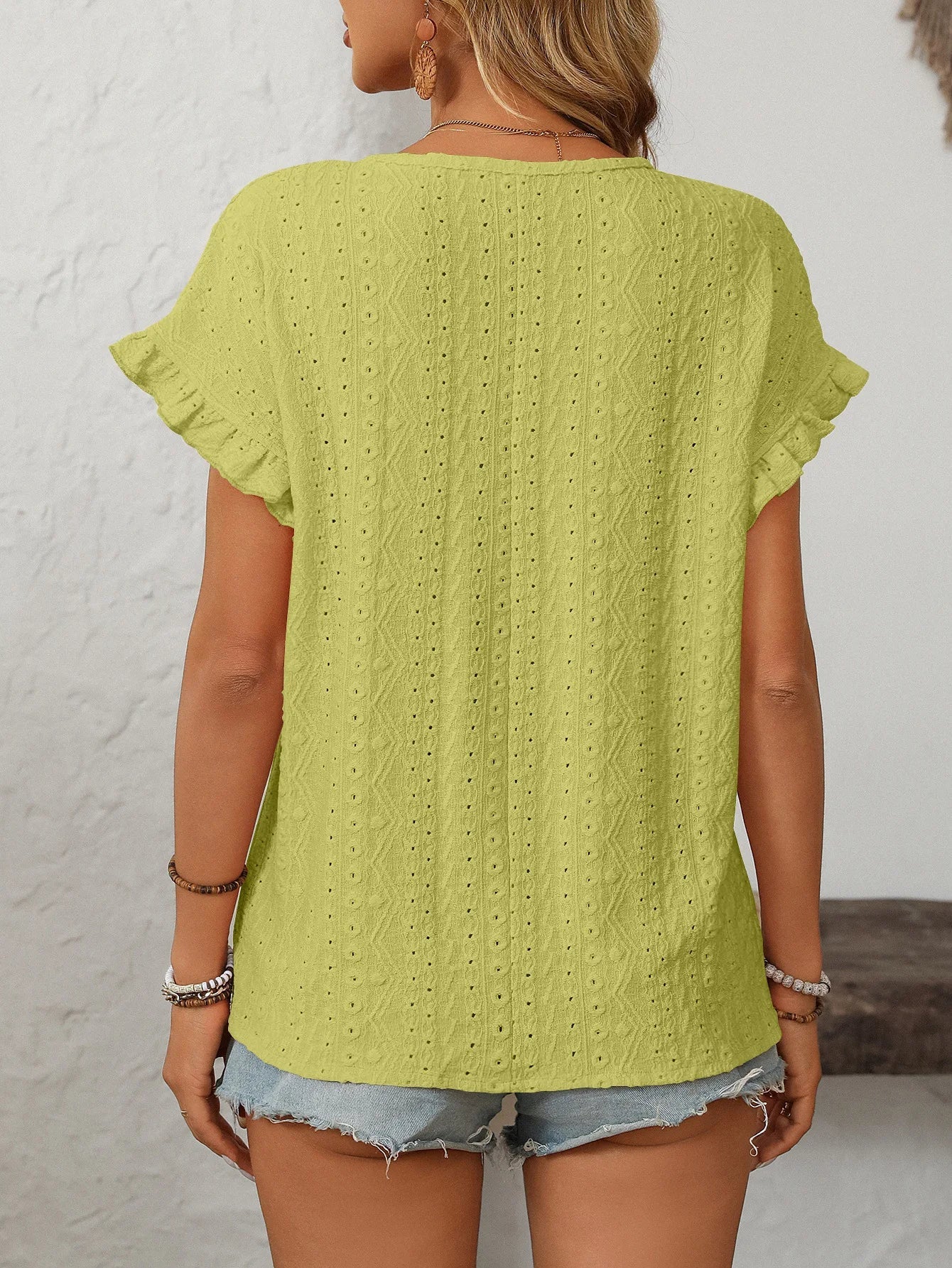 Lace Ruffle Tee