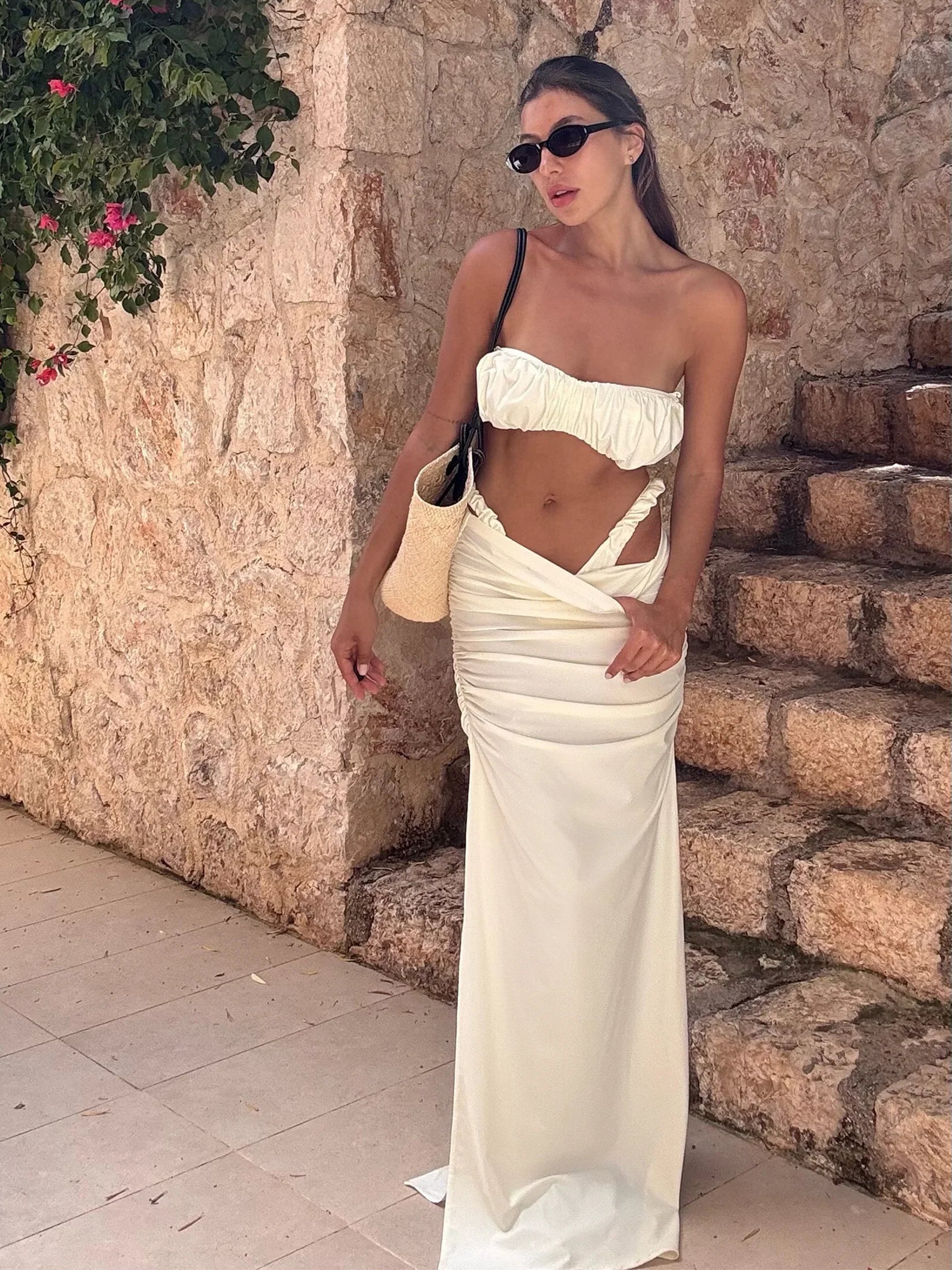 Santorini Sunset 3-Piece Skirt Set