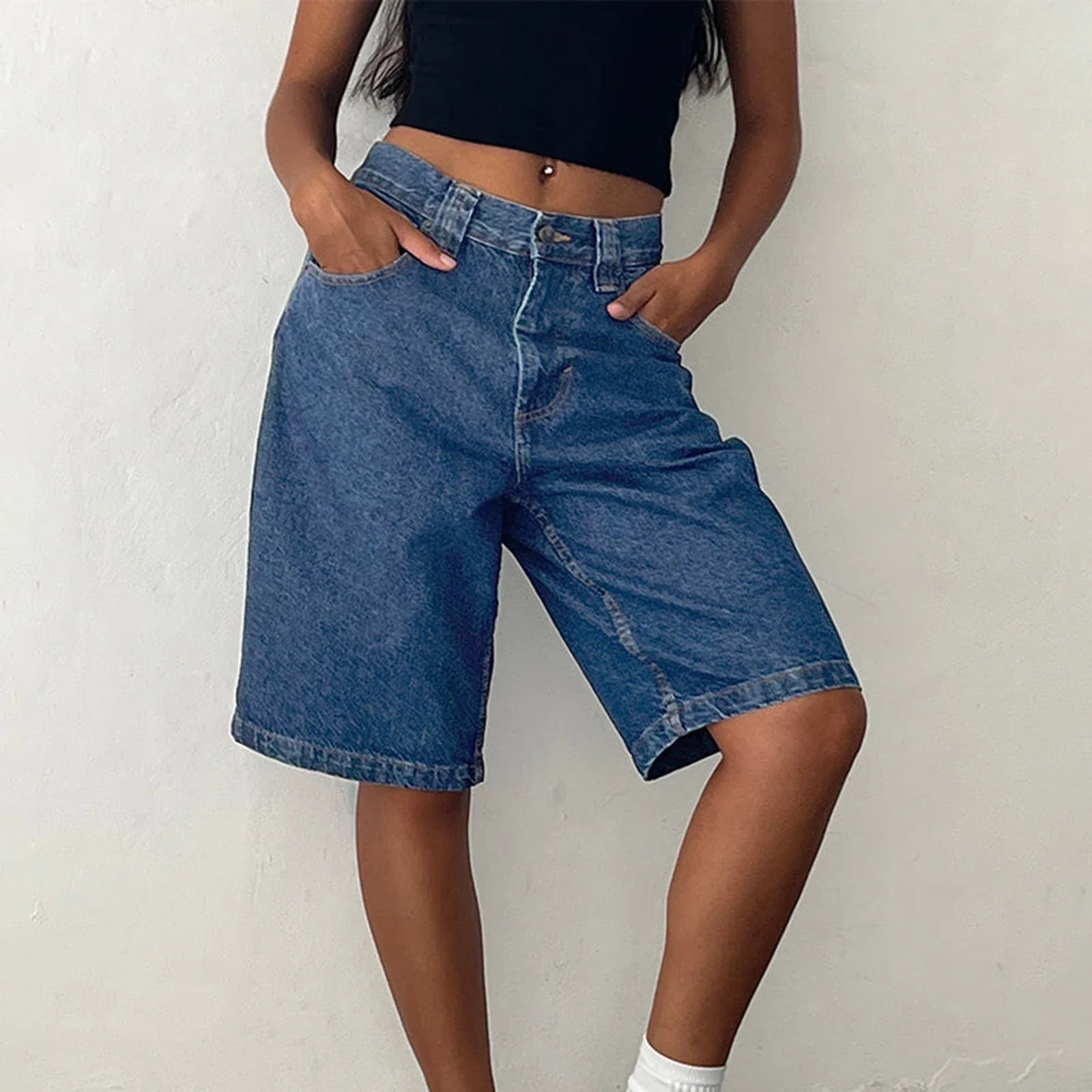 UrbanEase Denim Bermuda Shorts
