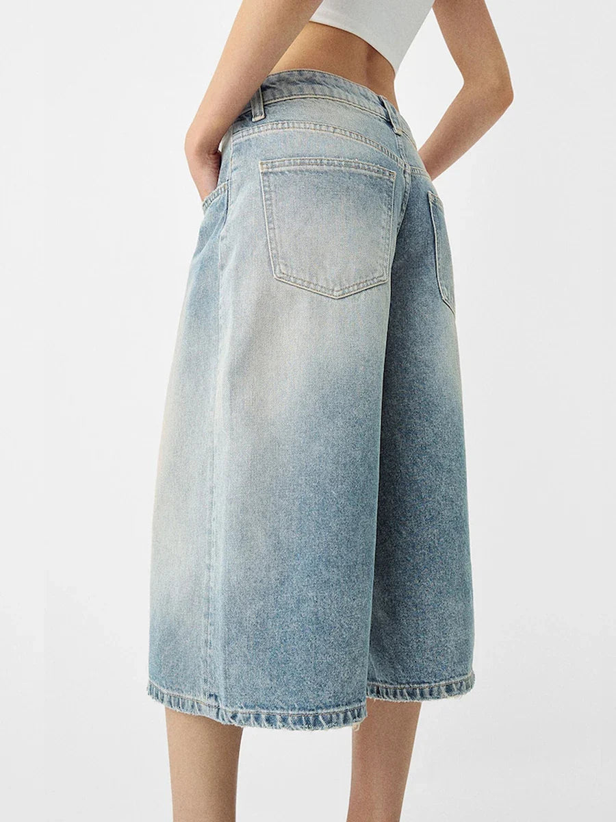 Cali Vintage Denim Bermuda Shorts