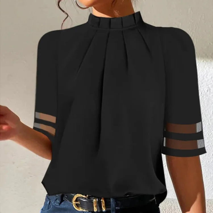 Rhonda High Neck Blouse