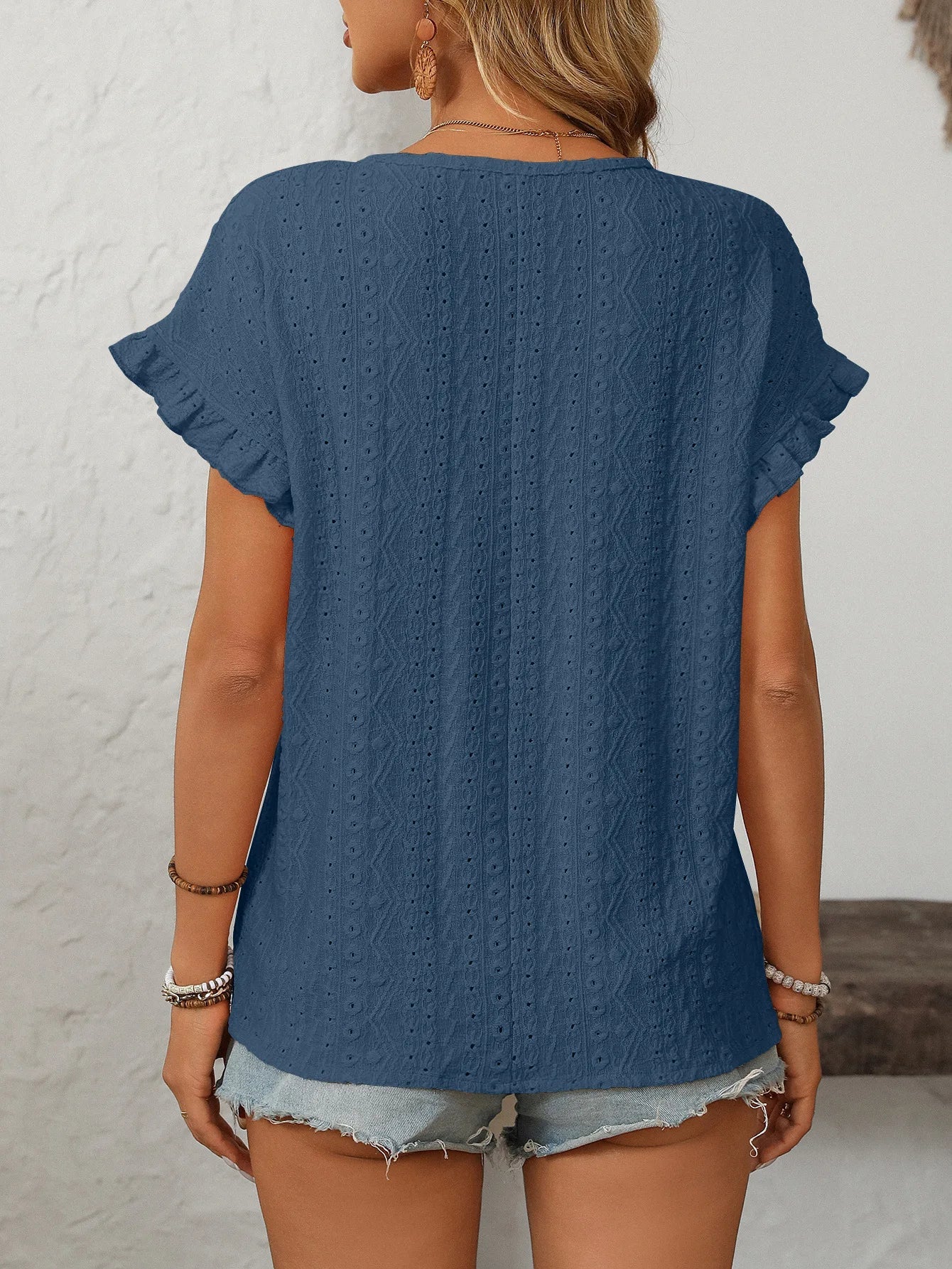 Lace Ruffle Tee