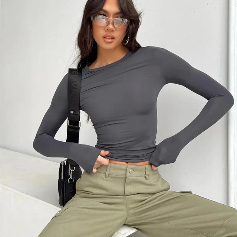 Demi Long Sleeve Bodycon Top